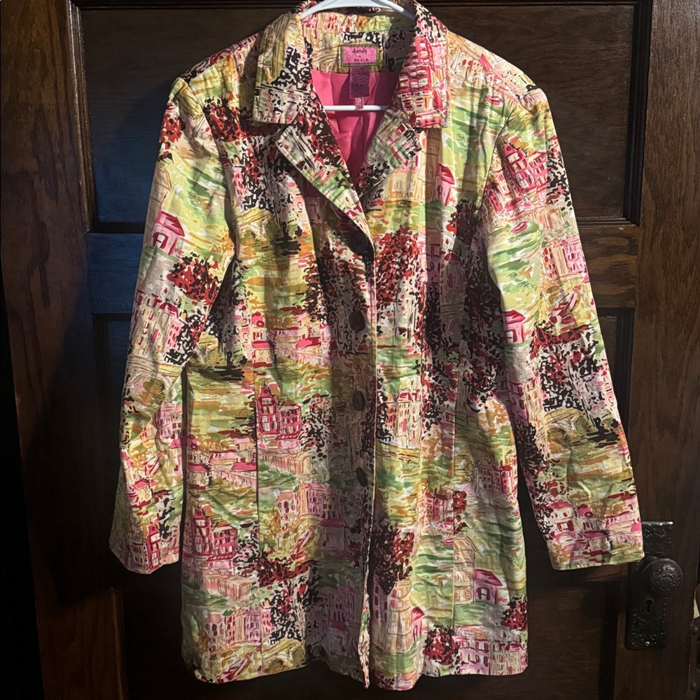 Dandy by Randi M,Artsy Look Vintage boyfriend cut casual jacket/blazer,Size 10